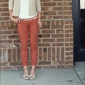 Express Rust Brown Crop Jean